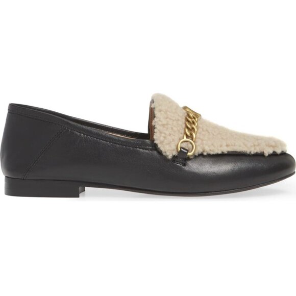 COACH Helena Convertible Loafer with Genuine Shearling Trim, Black, Size 7 - Picture 5 of 13